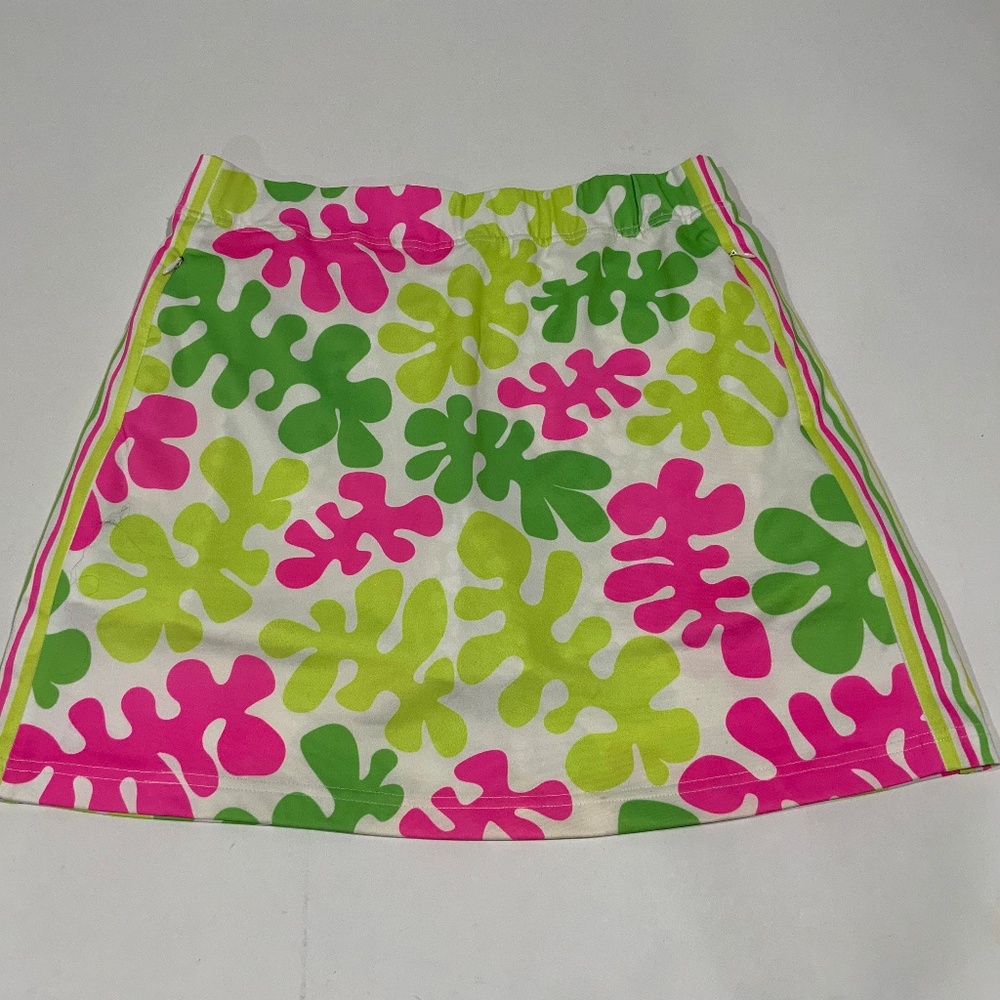 Gretchen Scott Sz S  Womens Henri Skippy Skort, Lime, Tennis Golf Skirt